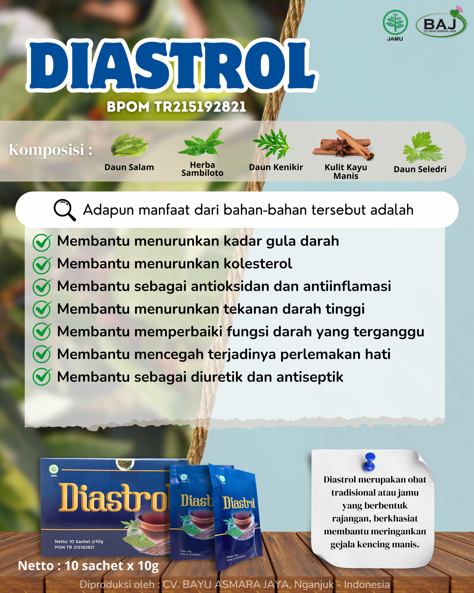 Diastrol — Diabetes & Kolesterol